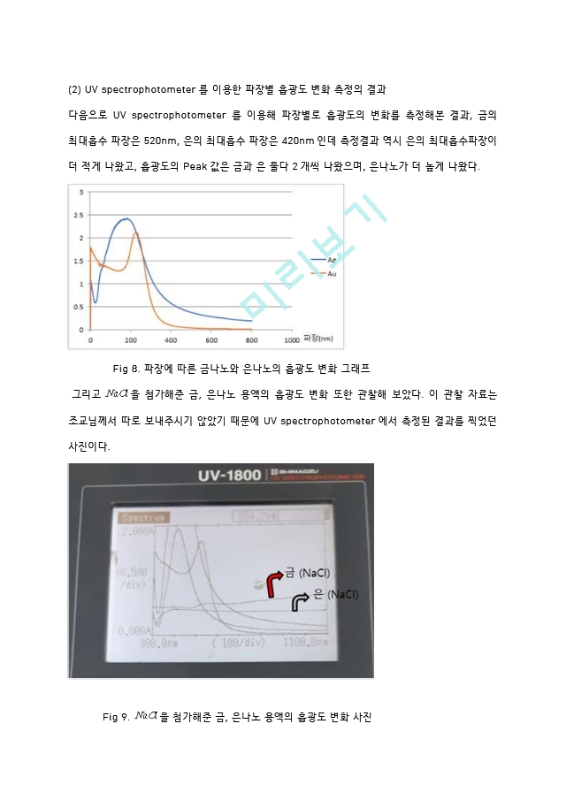 금나노와 은나노 입자의 합성 실험 결과레포트 [A＋].hwp